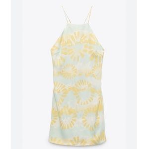 Zara NWT* mini halter summer dress size small